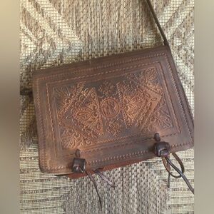 Brown Leather Crossbody Bag